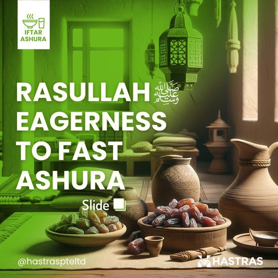 Carousel slide design about fasting Ashura